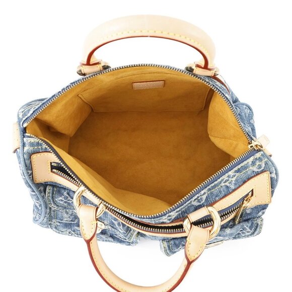 LOUIS VUITTON Neo Speedy Monogram Denim Blue/Yellow M95019 - Picture 11 of 14